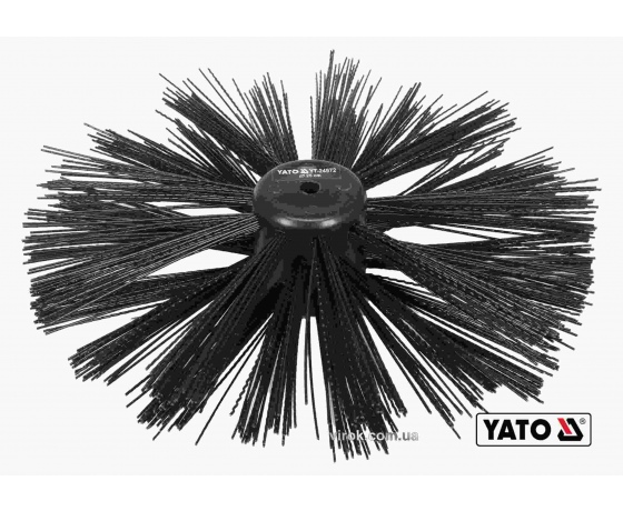 Фото 2 - Щітка для очищення каналізації YATO 25 см з нейлона і поліпропіленового ворса до YT-24980