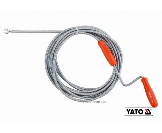 Фото 2 - Трос для очищення каналізаційних труб YATO 6 мм x 5 м