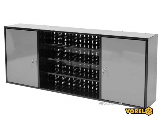 Фото 2 - Шафа настінна для майстерні VOREL 1580 х 265 х 630 мм з лакованої бляхи 0.8-1 мм