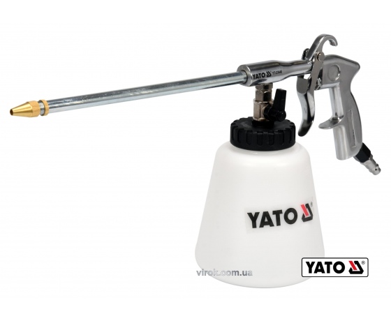 Фото 2 - Пістолет пневматичний для утворення піни YATO з соплом 220 м 1 л 113 л/хв 0.62 МПа
