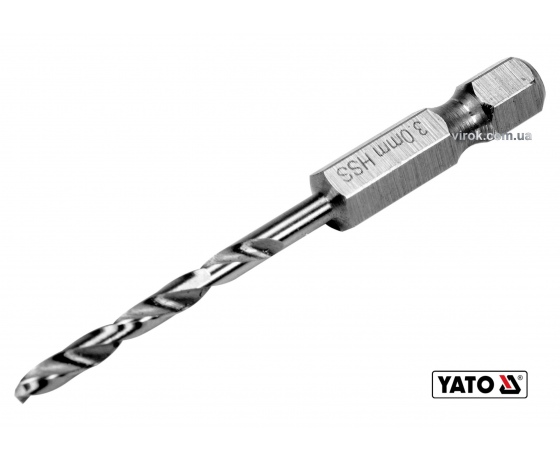 Фото 2 - Свердло по металу YATO 3 x 61/31 мм HEX-1/4