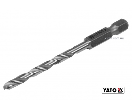 Фото 2 - Свердло по металу YATO 4 x 75/43 мм HEX-1/4