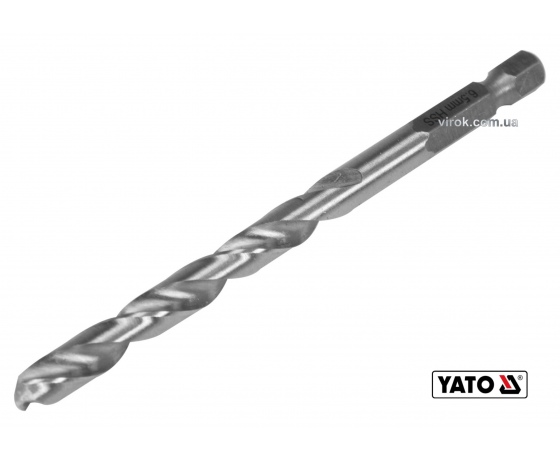 Фото 2 - Свердло по металу YATO 6.5 x 101/63 мм HEX-1/4
