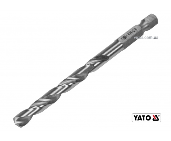Фото 2 - Свердло по металу YATO 6 x 93/57 мм HEX-1/4