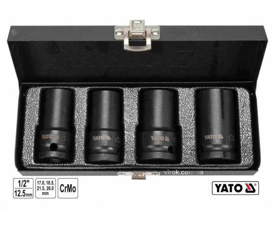 Фото 2 - Головки торцеві ударні для зриву гвинтів YATO 1/2