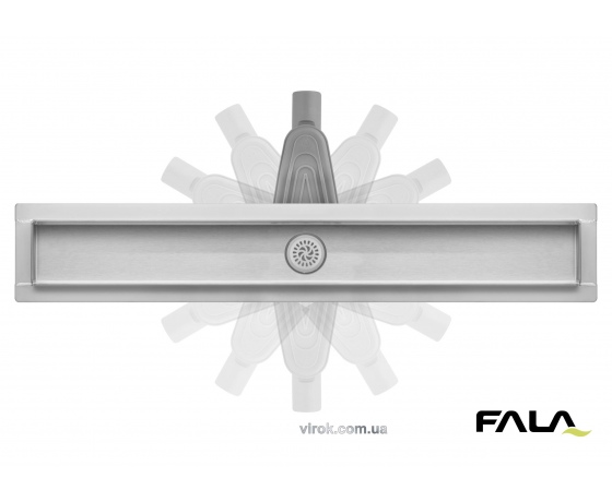 Фото 2 - Трап підлоговий зливний з обертовим сифоном FALA 