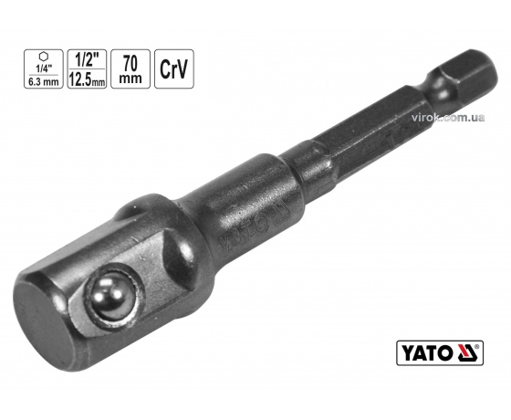 Фото 2 - Тримач-адаптер торцевих головок YATO 1/2