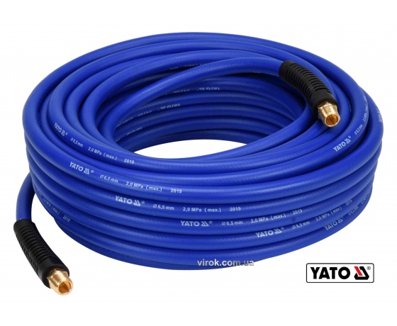 Фото 2 - Шланг пневматичний гібридний YATO 6.5 мм x 20 м 1/4