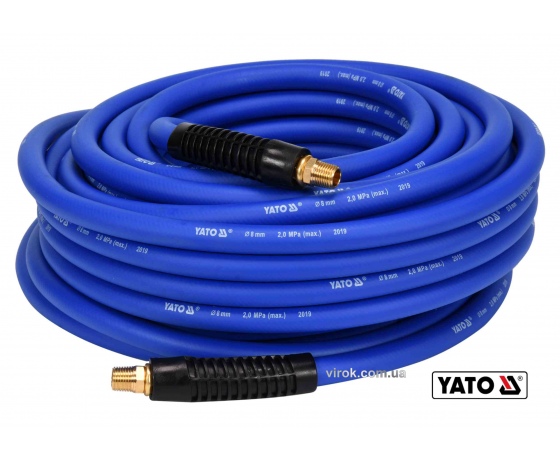 Фото 2 - Шланг пневматичний гібридний YATO 8 мм x 20 м 1/4
