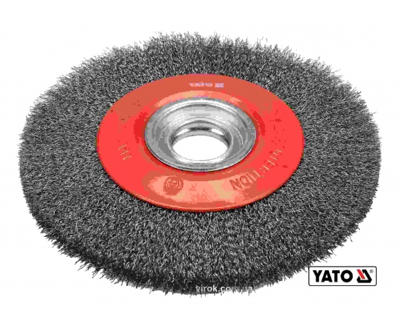 Фото 2 - Щітка дискова зачисна з нержавіючої сталі YATO Ø200/32 мм 4500 об/хв