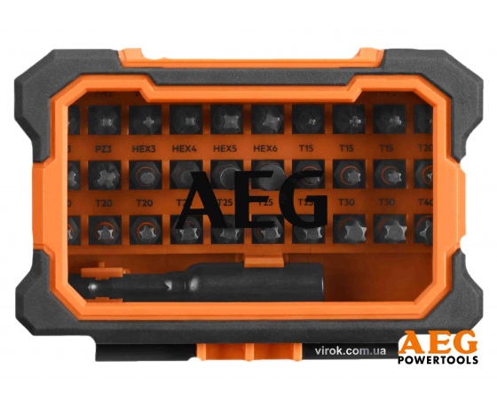 Фото 2 - Набір викруткових насадок ударних AEG 25 мм HEX- 1/4