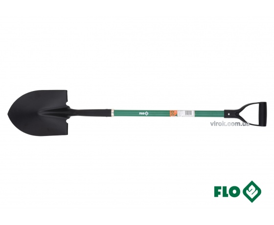 Фото 2 - Лопата штикова гостра FLO 22 x 29 x 120 см сталева основа скловолоконна ручка