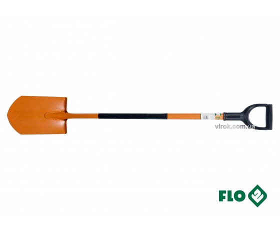 Фото 2 - Лопата штикова гостра FLO металева основа HRC 45 пластикова ручка