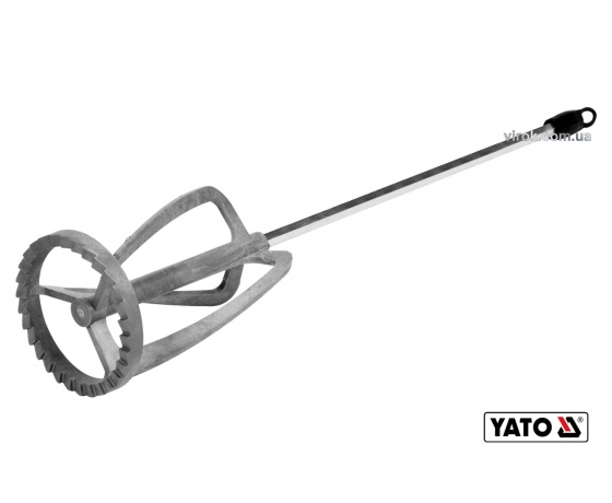 Фото 2 - Міксер для фарби та клею оцинкований YATO Ø100 x 500 мм HEX 10-20 кг