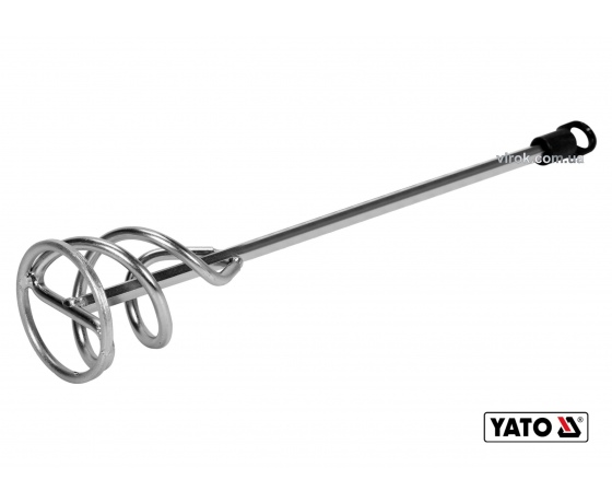 Фото 2 - Міксер спіральний для будівельних сумішей оцинкований YATO Ø60 x 320 мм HEX 4-9 кг