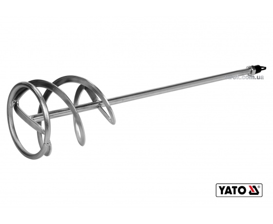 Фото 2 - Міксер спіральний подвійний для будівельних сумішей оцинкований YATO Ø135 x 600 мм M14 20-30 кг