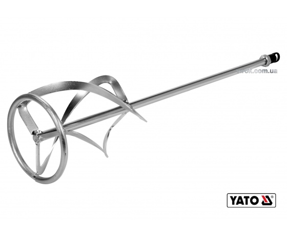 Фото 2 - Міксер спіральний потрійний для будівельних сумішей оцинкований YATO Ø135 x 600 мм M14 20-30 кг