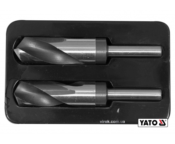 Фото 2 - Набір свердл по металу YATO HSS 4241 Ø26-28 мм 75/150 мм до нержавіючої і конструкційної сталі 2 шт
