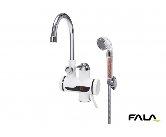 Фото 2 - Нагрівач води з LCD-дисплеєм KALTA-3 FALA 3 кВт до 60°С 0.1-0.6 Мпа + душовий комплект