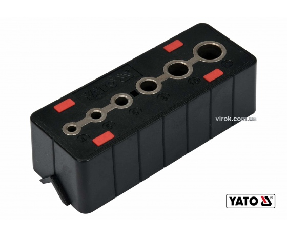 Фото 2 - Шаблон для свердління отворів YATO 4-12 мм