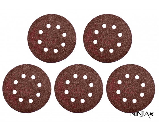 Фото 2 - Круг шліфувальний 8 отворів NINJA Ø125 мм Р320 5 шт