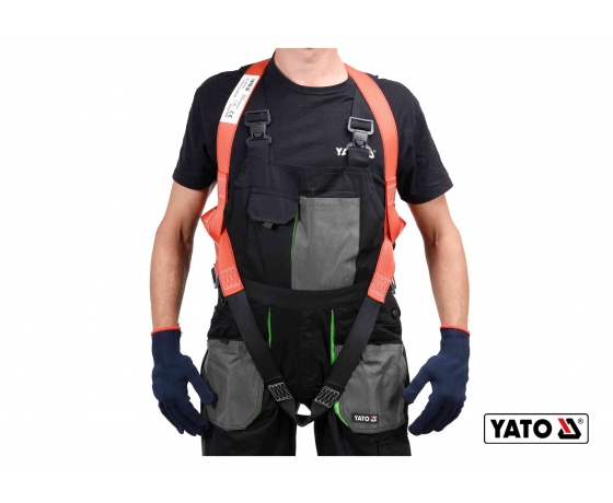 Фото 2 - Шлейки безпеки з лямками корпуса тіла для висотних робіт YATO