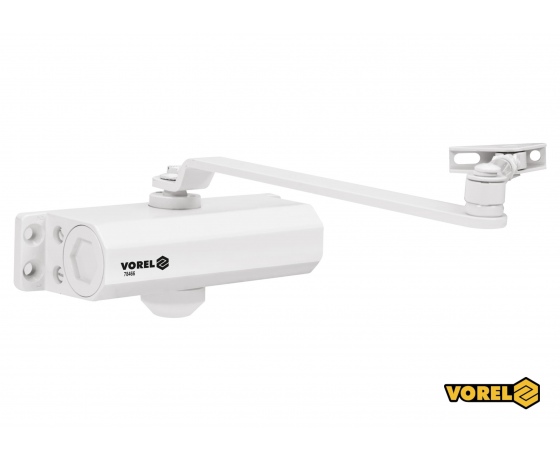 Фото 2 - Дотягувач дверей механічний VOREL 40-65 кг 180° 182 х 42 х 63 мм