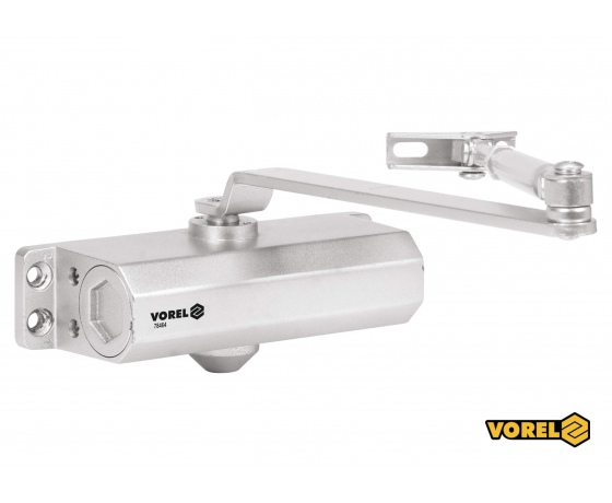 Фото 2 - Дотягувач дверей механічний VOREL 40-65 кг 180° 182 х 42 х 63 мм