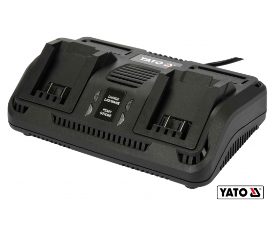 Фото 2 - Зарядний пристрій з 2 терміналами YATO до акумуляторів Li-Ion 18 В від електромережі 230 В
