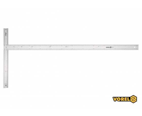 Фото 2 - Кутник алюмінієвий VOREL 1200 х 390 мм з розмітками кутів 15-75°