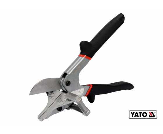 Фото 2 - Ножиці для пластику гуми вінілу YATO 245 мм для різання під кутом 22.5° і 45° Cr-V