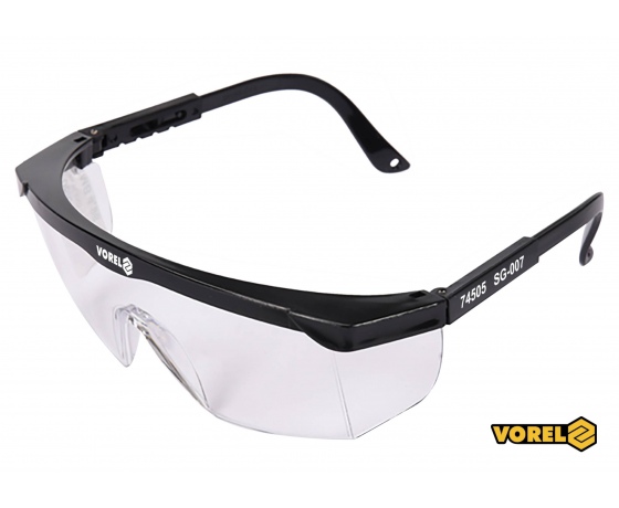 Фото 2 - Окуляри захисні VOREL відкриті прозорі