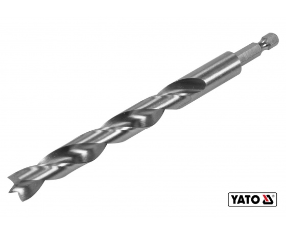 Фото 2 - Свердло по дереву спіральне YATO Ø12 x 100/60 мм HEX 1/4