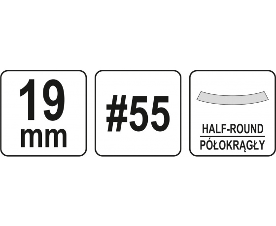 Фото 3 - Стамеска напівкругла YATO 19 x 125 x 112 мм