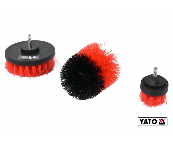 Фото 2 - Щітки з нейлоновим ворсом до дрилі YATO HEX- 1/4