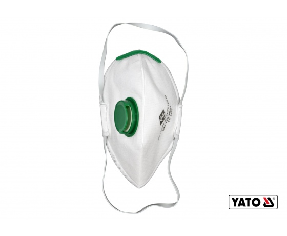 Фото 2 - Респіратор протиаерозольний з клапаном YATO FFP2 NR 3 шт