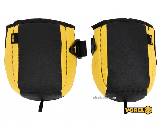Фото 2 - Наколінники захисні жовто-чорні VOREL з поліетилену