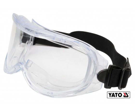 Фото 2 - Окуляри захисні прозорі YATO з регульованим еластичним пояском