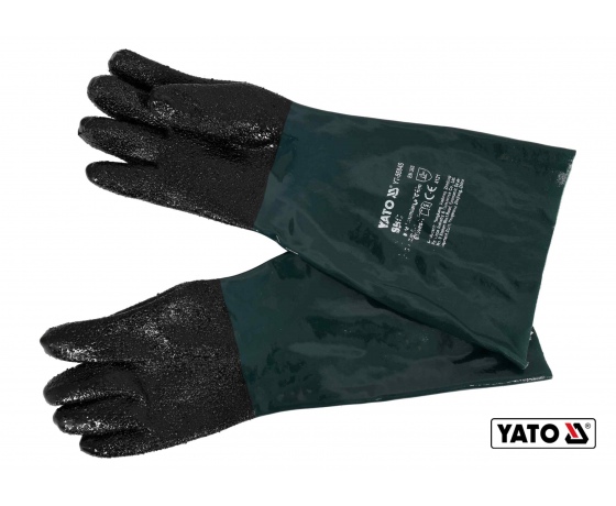 Фото 2 - Рукавиці робочі YATO для піскоструйних робіт