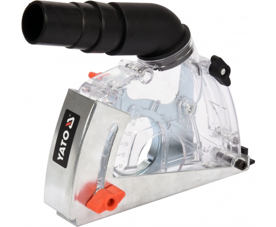 Фото 2 - Кожух пилозахисний YATO до КШМ на диск Ø115/125 мм, глибина різу 32мм, діапазон 28-36 мм