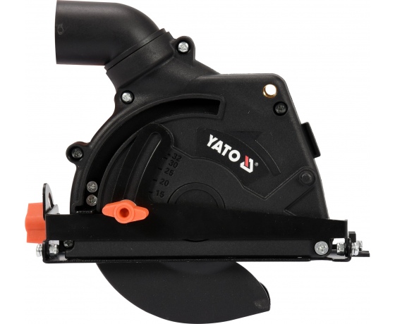 Фото 3 - Кожух пилозахисний YATO до КШМ на диск Ø125 мм, глибина різу 32 мм, діапазон 28-36 мм