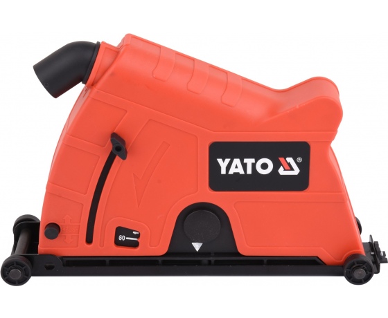 Фото 3 - Кожух пилозахисний YATO до КШМ на диск Ø230 мм, глибина різу 60 мм, діапазон 50-65 мм