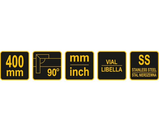 Фото 4 - Кутник з рівнем VOREL 400 мм/14.5