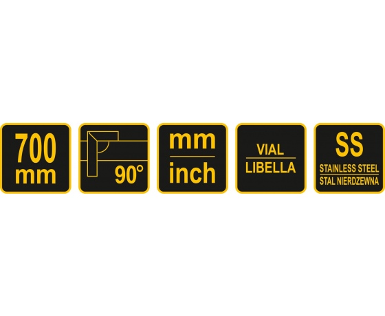 Фото 4 - Кутник з рівнем VOREL 700 мм/26.5