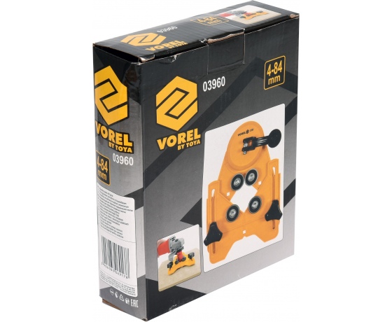 Фото 5 - Направляючий пристрій VOREL для свердління в плитках, Ø4-84 мм, кріплення на присосках