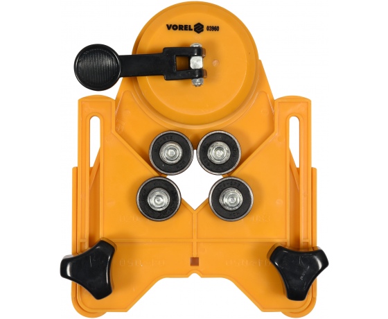 Фото 2 - Направляючий пристрій VOREL для свердління в плитках, Ø4-84 мм, кріплення на присосках