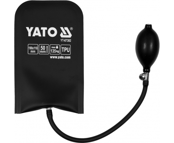 Фото 2 - Подушка монтажна, надувна YATO, навантаження 135 кг, висоти 50 мм, 190 х 110 мм