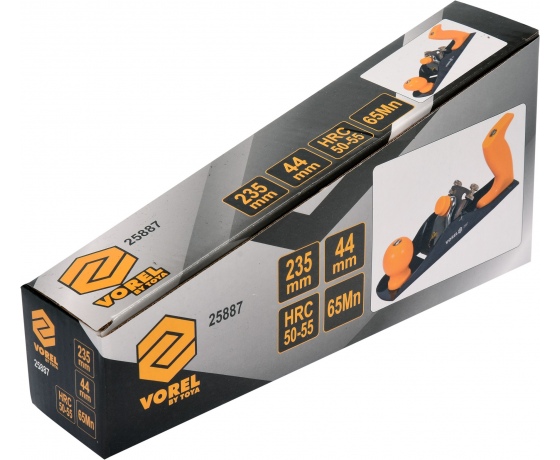 Фото 4 - Рубанок столярний VOREL 235 мм, ніж- 44/1.8 мм