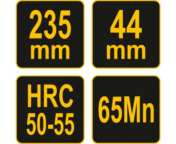 Фото 5 - Рубанок столярний VOREL 235 мм, ніж- 44/1.8 мм