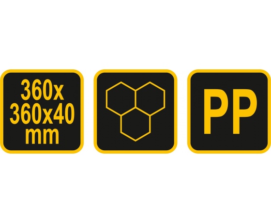 Фото 3 - Форми з поліпропілену для виготовлення бруківки VOREL 360 х 360 x 40 мм